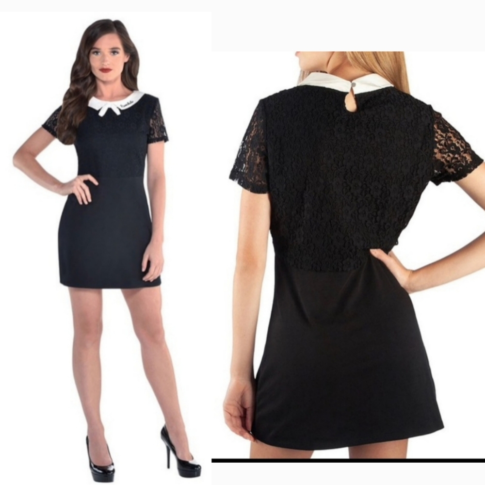 NWT Hot Topic Riverdale Veronica Lodge Costume Dress Peter Pan Collar S M